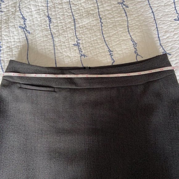🎀 3 for $45 Fairweather Studio Steel Grey Skirt Fully Lined Sz8 EUC - Picture 5 of 7